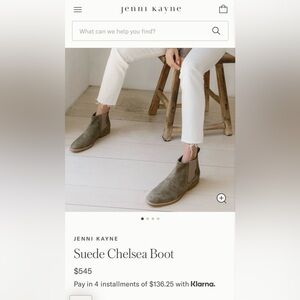 Jenni Kayne suede Chelsea boots 38 or 8